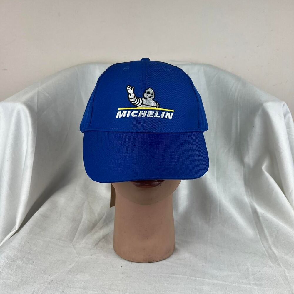 NWT Michelin Hat Cap Strap Back Blue Embroidered Promo Advertising Mens Eco